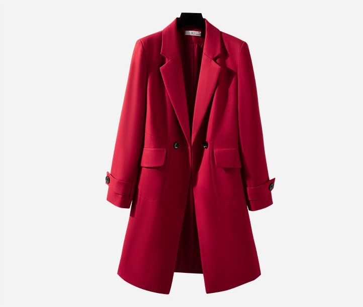 Fashionable Women's Professional Long Coat