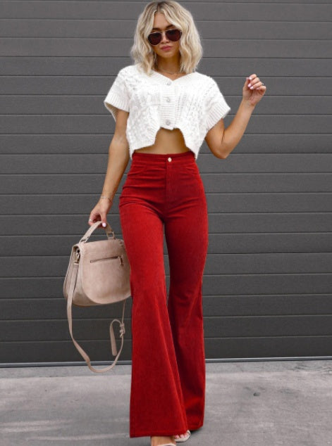 Women's Plus Size High Waist Bootcut Pants