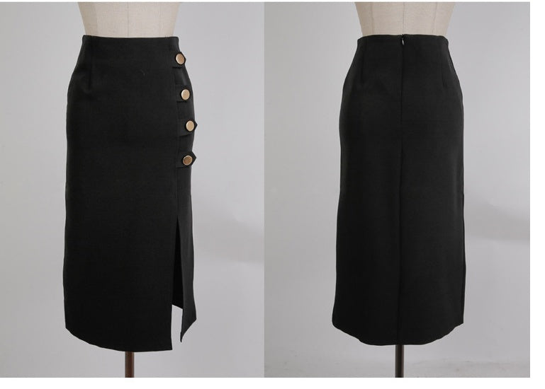 Women's Short Suit and Mid Length Skirt Two Piece Set