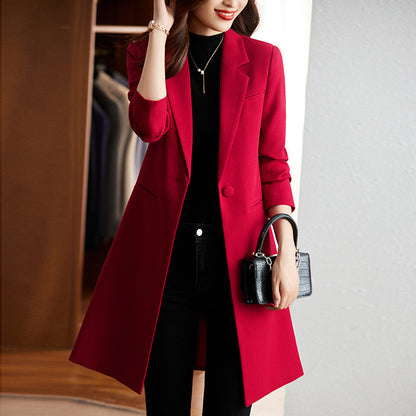 Women's Korean Formal Suit Style Windbreaker for Work