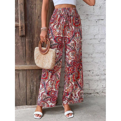 Women's Printed Wide Leg Pants