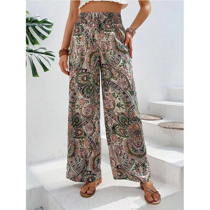 Women's Printed Wide Leg Pants