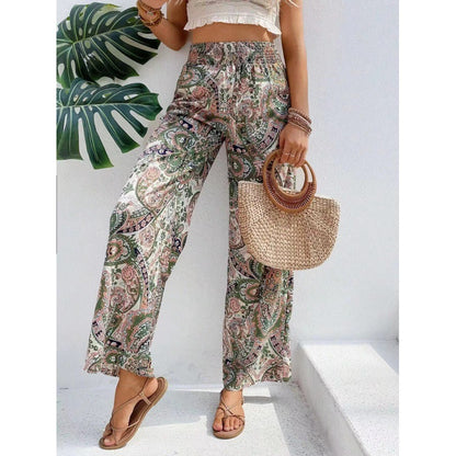 Women's Printed Wide Leg Pants
