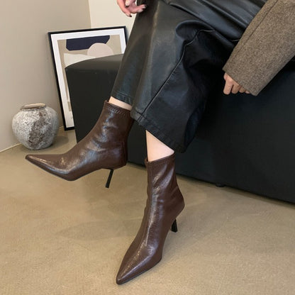 Women's Trendy Stiletto Heel Boots for Cold Seasons