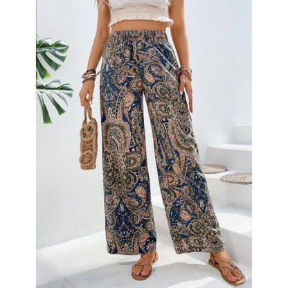 Women's Printed Wide Leg Pants