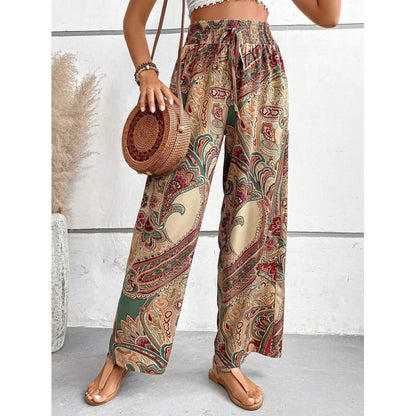 Women's Printed Wide Leg Pants