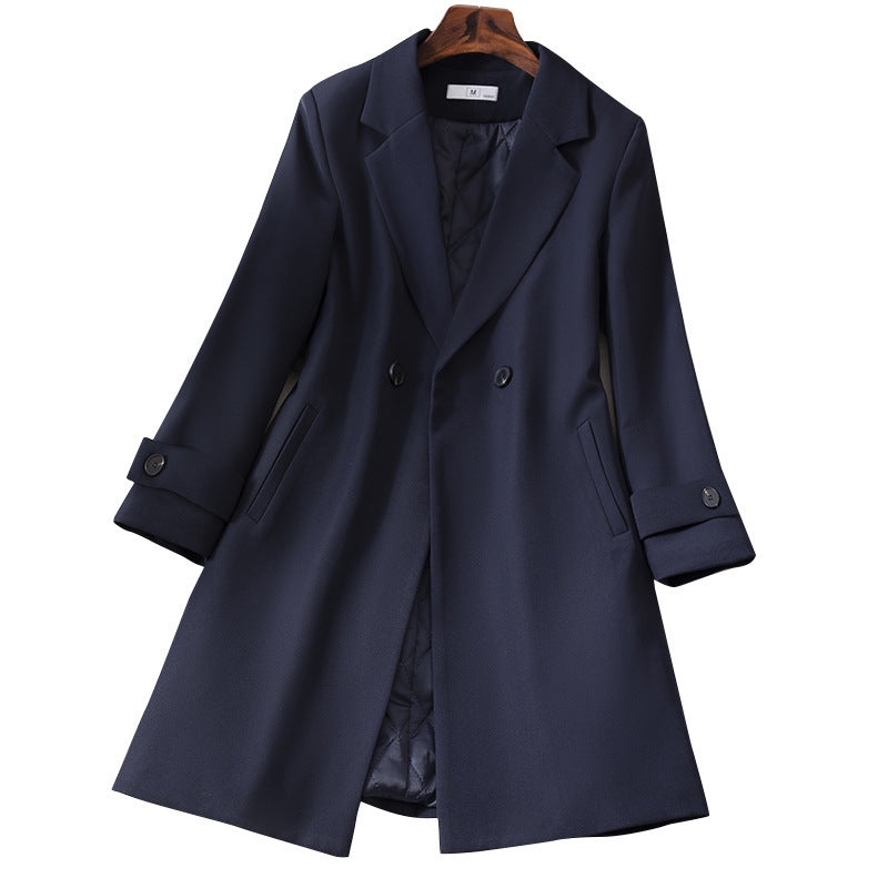 Women's Classic Single Breasted Wool Coat