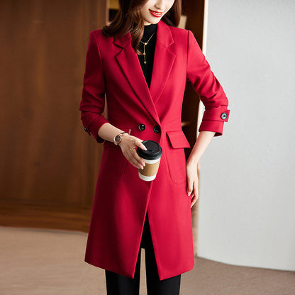 Fashionable Women's Professional Long Coat