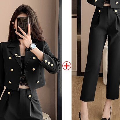 Stylish Women's Short Suit Small Spring Autumn