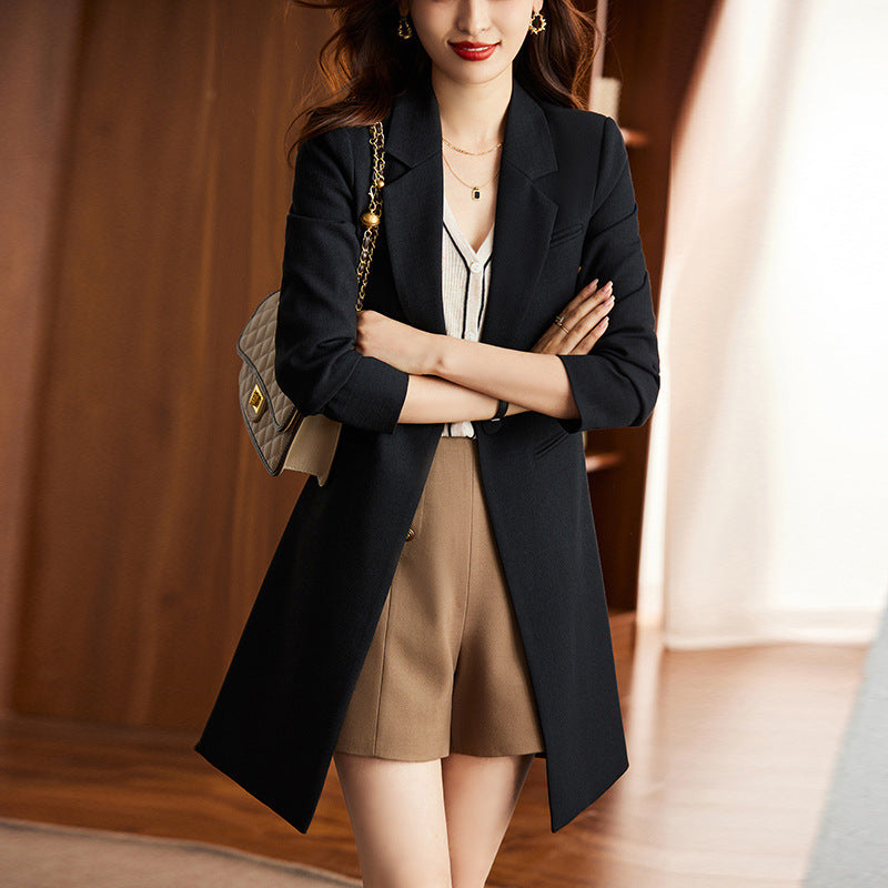 Women's Korean Formal Suit Style Windbreaker for Work