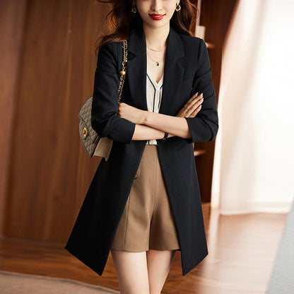 Women's Korean Formal Suit Style Windbreaker for Work