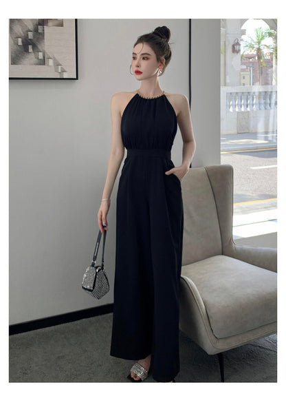 Women's Halter Neck Wide Leg Trousers