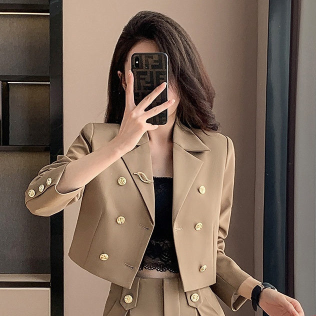 Stylish Women's Short Suit Small Spring Autumn