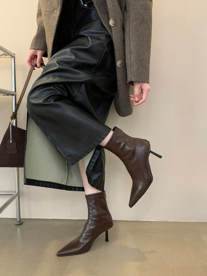 Women's Trendy Stiletto Heel Boots for Cold Seasons