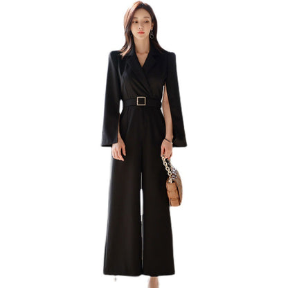 Stylish Women's Fashion Jumpsuit Ragged Sleeve Design
