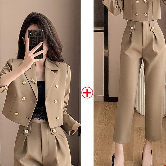 Stylish Women's Short Suit Small Spring Autumn
