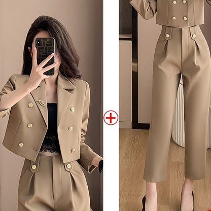 Stylish Women's Short Suit Small Spring Autumn