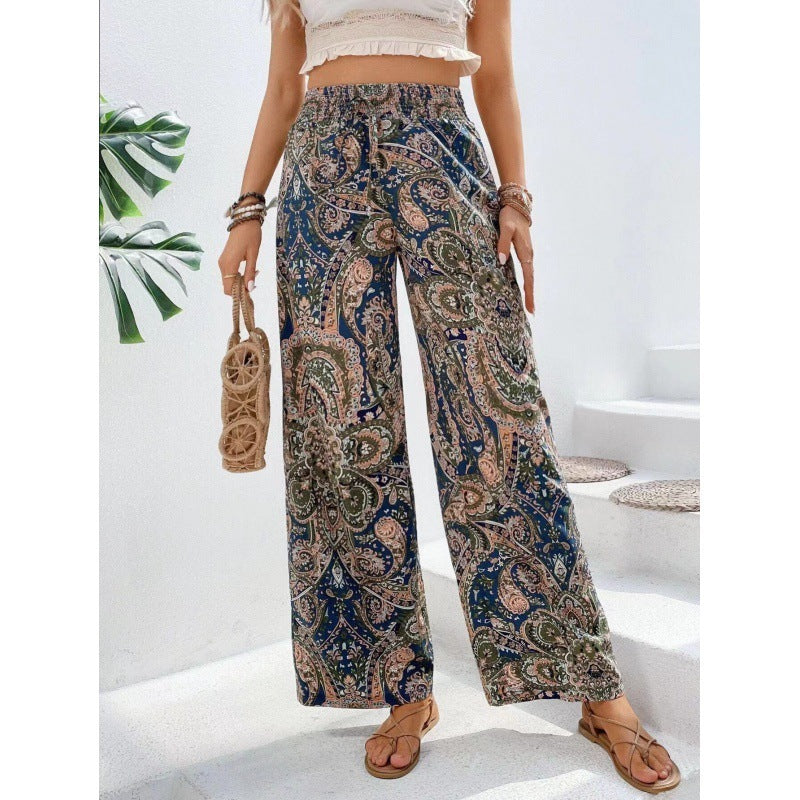 Women's Printed Wide Leg Pants