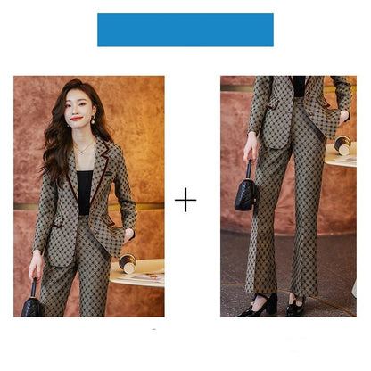 Elegant Women's Long Sleeve Suit Jacket Formal Wear