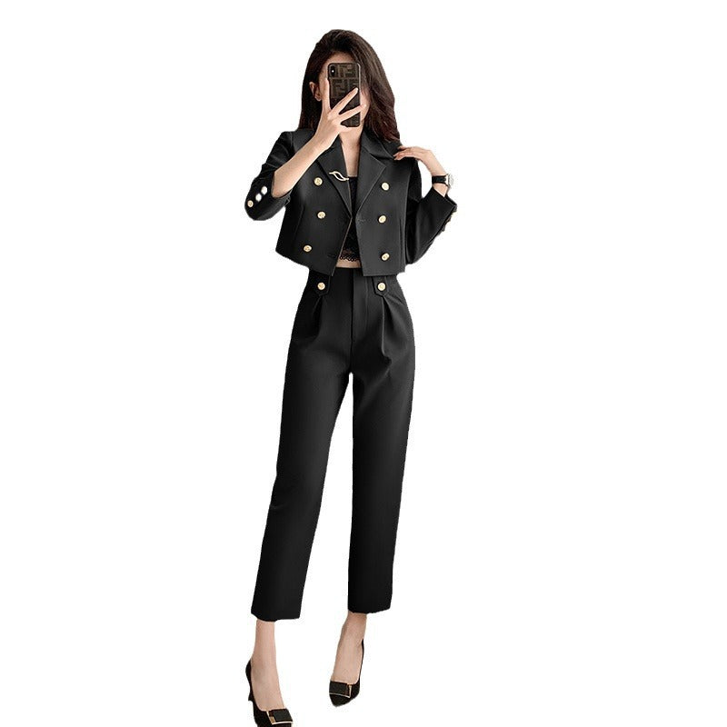 Stylish Women's Short Suit Small Spring Autumn