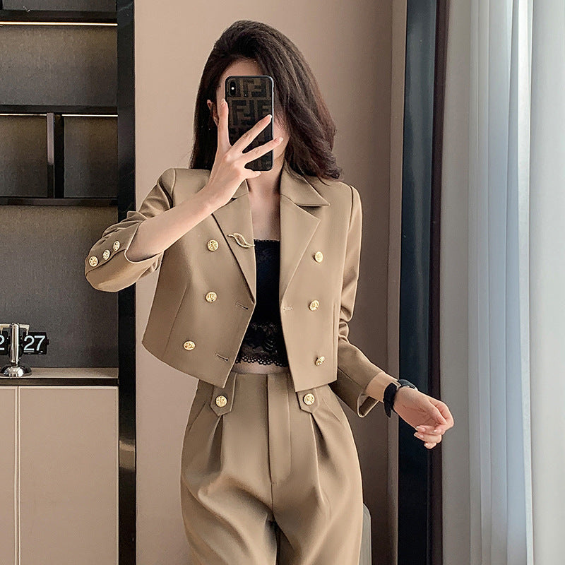 Stylish Women's Short Suit Small Spring Autumn