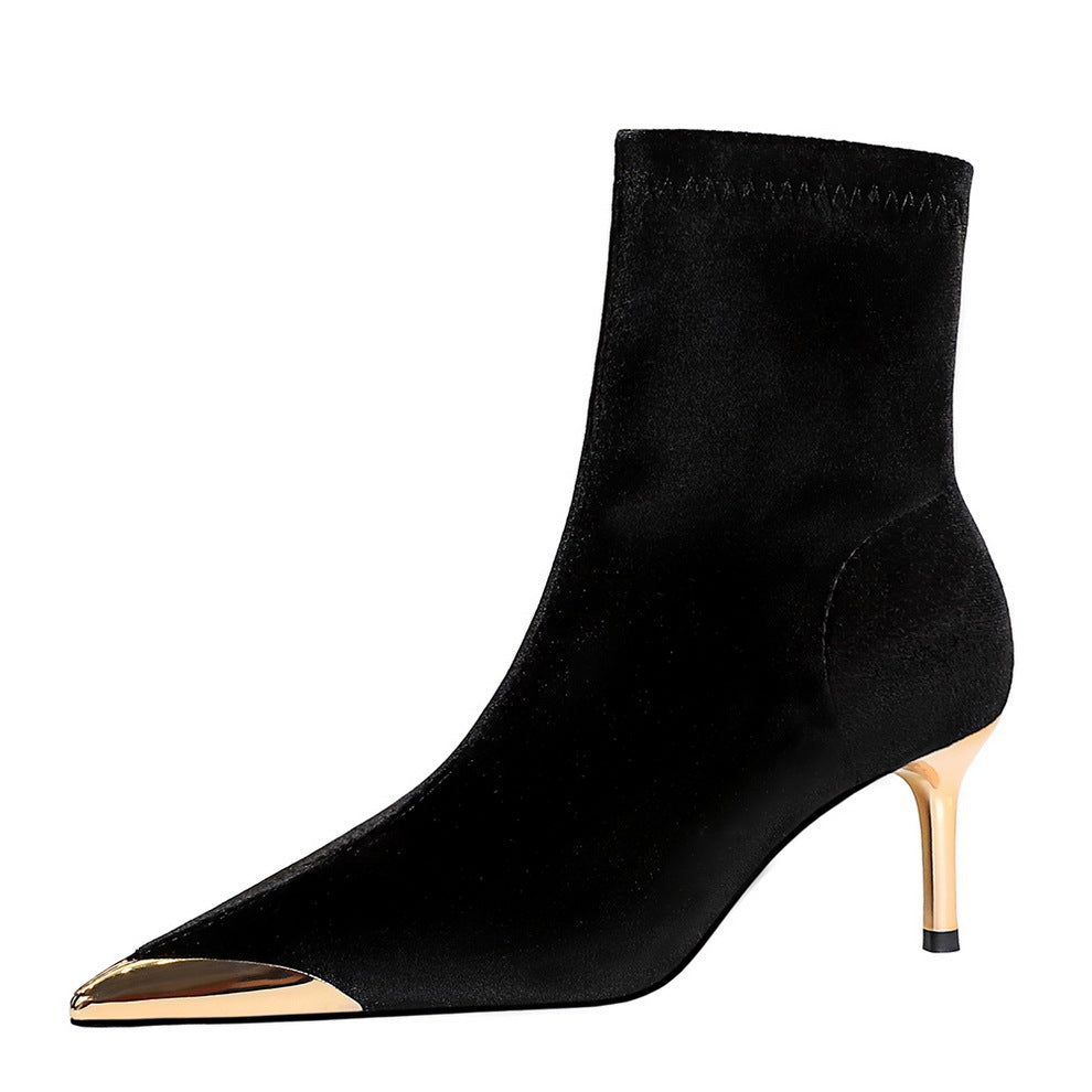 Elegant Women’s Light Luxury Boots – Slimming Fit for Party & Banquet