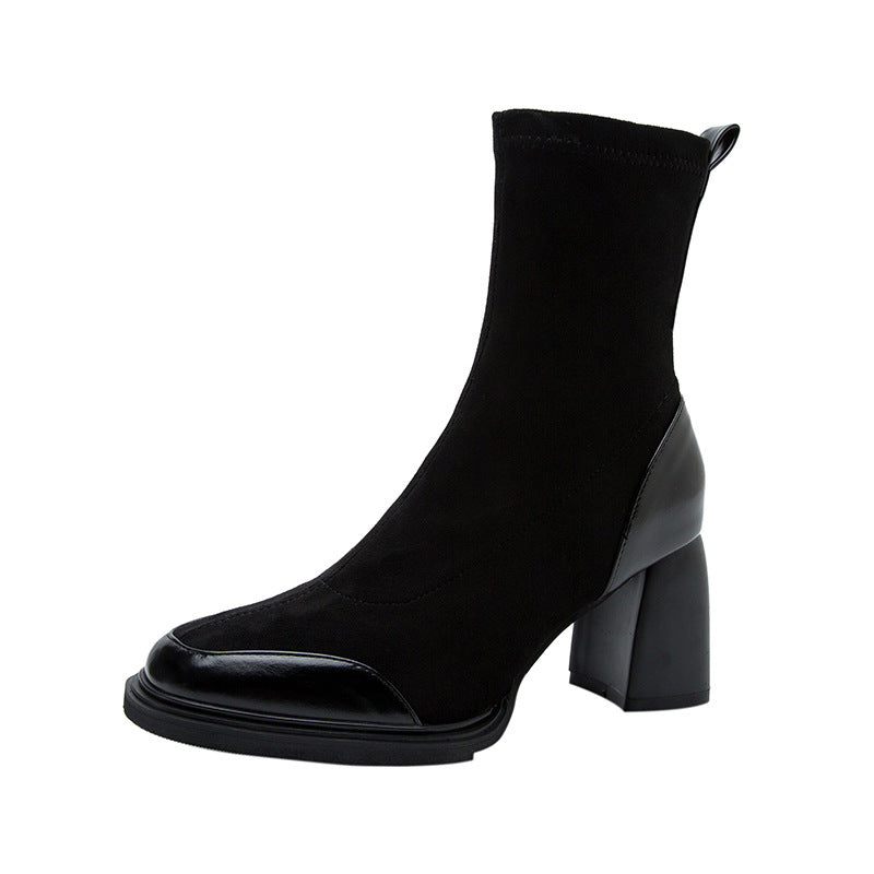 Genuine Leather Short Boots for Women – Slim Martin Style