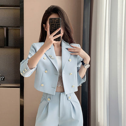 Stylish Women's Short Suit Small Spring Autumn