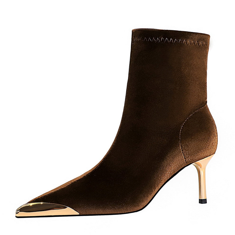 Elegant Women’s Light Luxury Boots – Slimming Fit for Party & Banquet