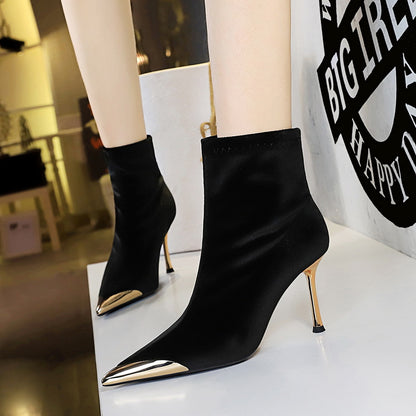 Elegant Women’s Light Luxury Boots – Slimming Fit for Party & Banquet