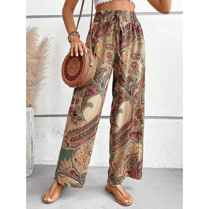 Women's Printed Wide Leg Pants