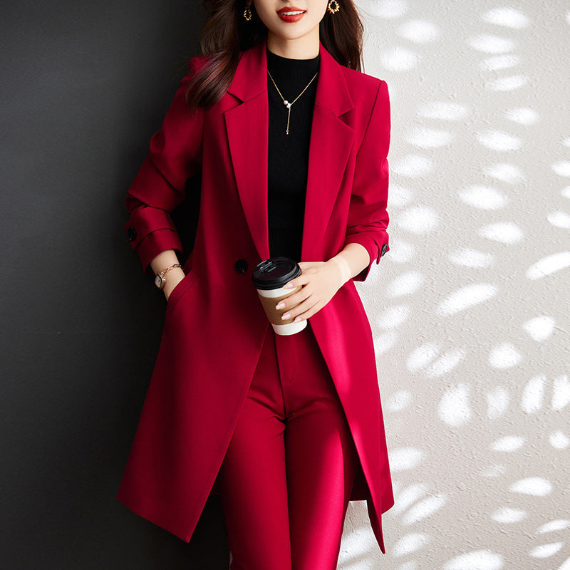 Women's Classic Single Breasted Wool Coat