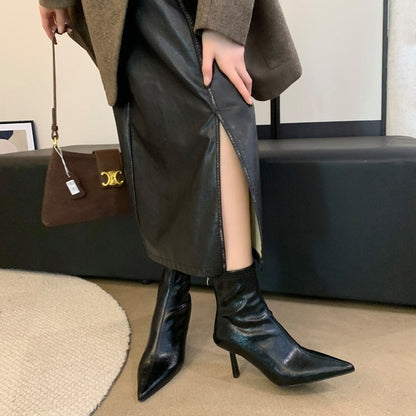 Women's Trendy Stiletto Heel Boots for Cold Seasons