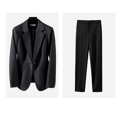 Women's Slim Fit Suits Pants Set Professional Style