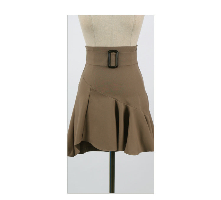 Women's Lace Top and Ruffle Skirt Two Piece Set