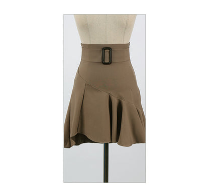 Women's Lace Top and Ruffle Skirt Two Piece Set