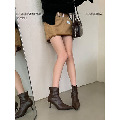 Classic Women's Pointed Toe Stiletto Heel Boots