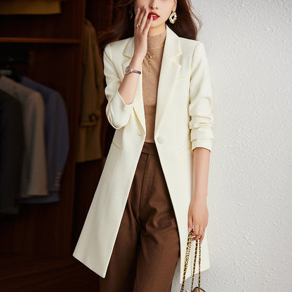 Women's Korean Formal Suit Style Windbreaker for Work