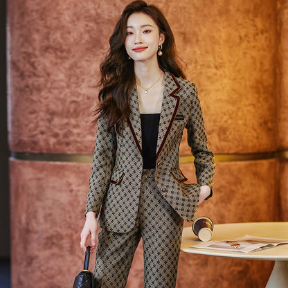 Elegant Women's Long Sleeve Suit Jacket Formal Wear