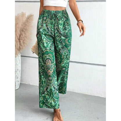 Women's Printed Wide Leg Pants