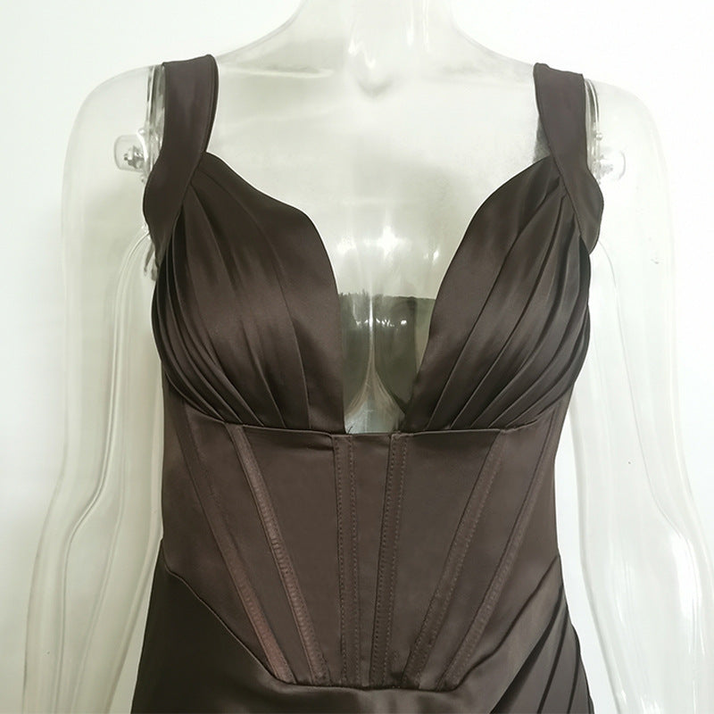 Women's Deep V Backless Nightclub Dress