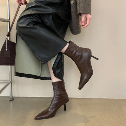 Women's Trendy Stiletto Heel Boots for Cold Seasons