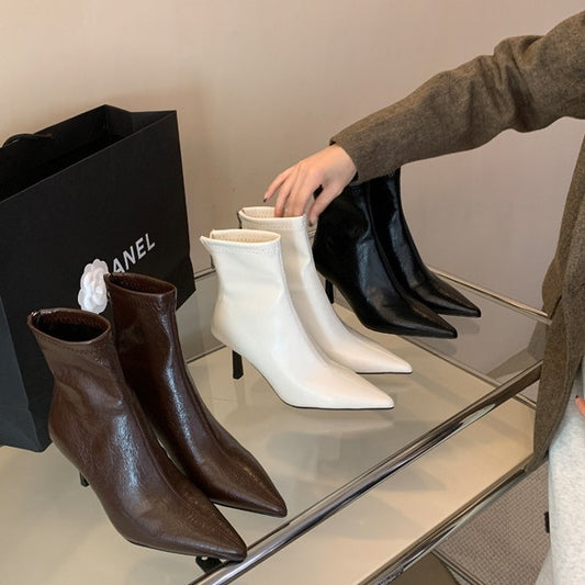 Women's Trendy Stiletto Heel Boots for Cold Seasons